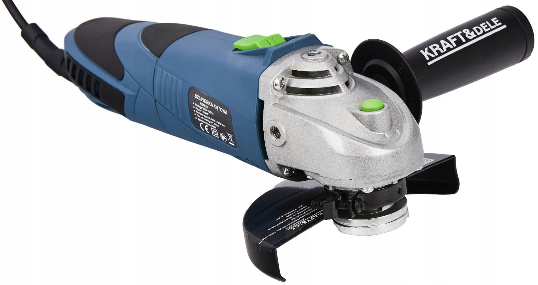 Szlifierka Kątowa 125mm 1500W Kątówka Sieciowa Regulacja Obrotów 3000–12000