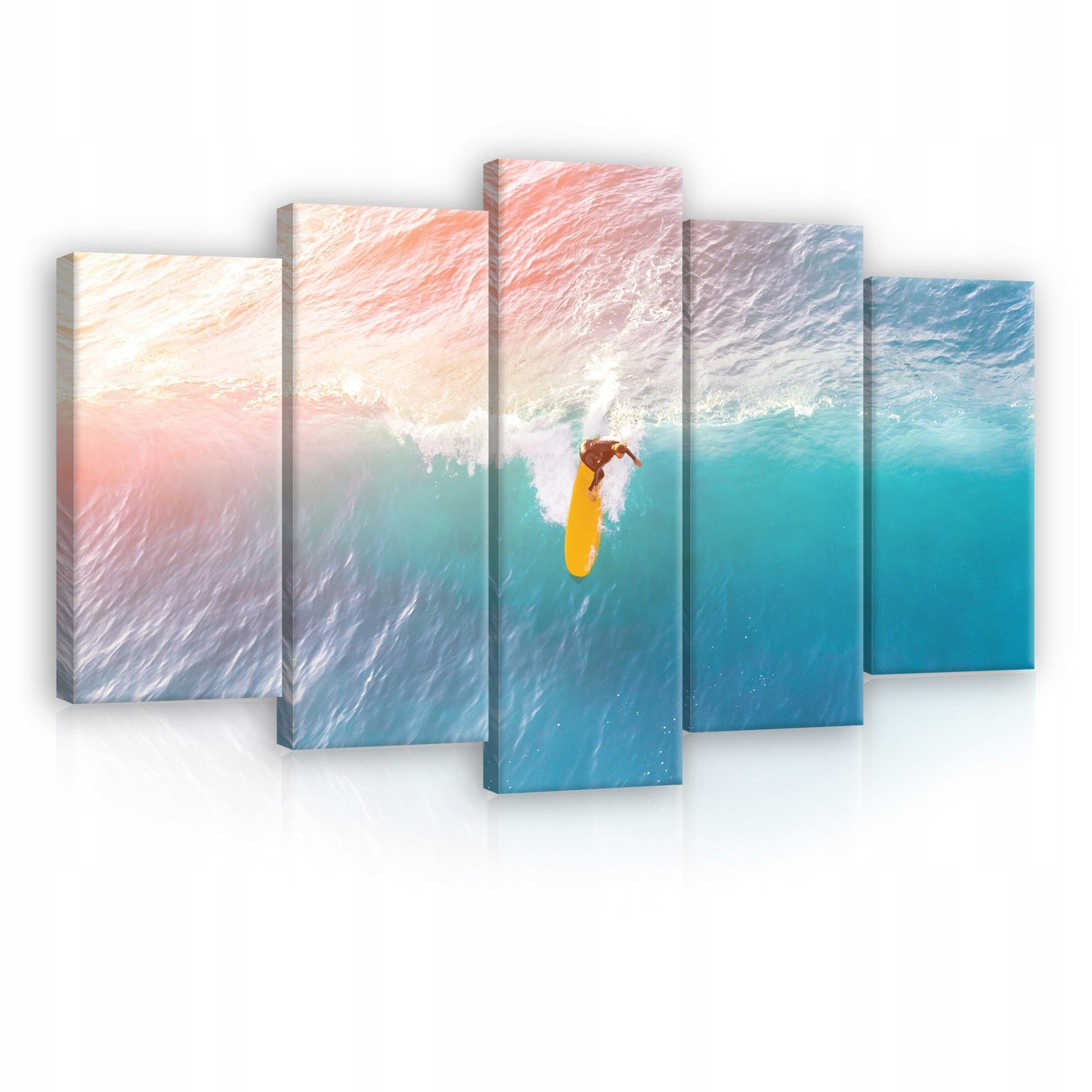 Obraz 100x60 Surfování vlna oceán moře slunce léto sport energie pláž