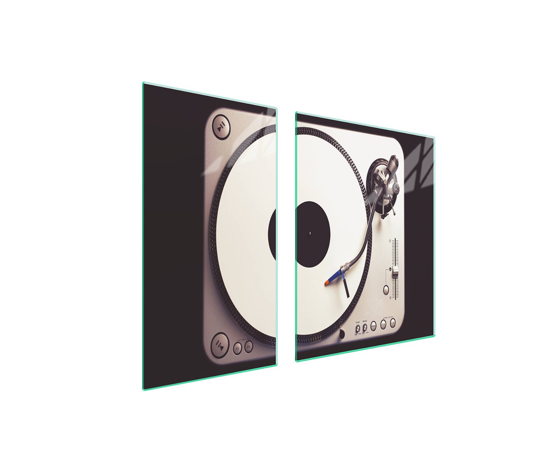 7v1 Skleněná ochranná deska na sporák 90x52 Vinyl