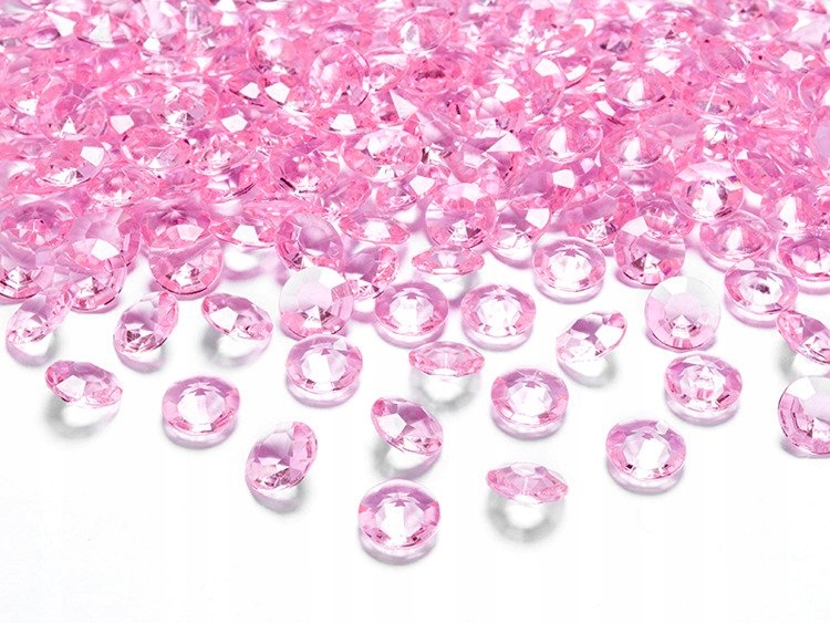 

Diamentowe Konfetti Jasnoróżowe 100 Szt Dekoracja