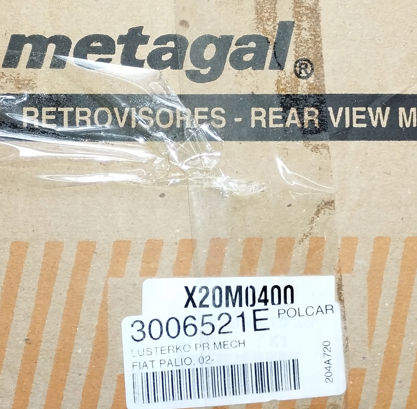 LUSTERKO PRAWE FIAT PALIO REST 02- POLCAR 3006521E MANUALNE Kolor czarny