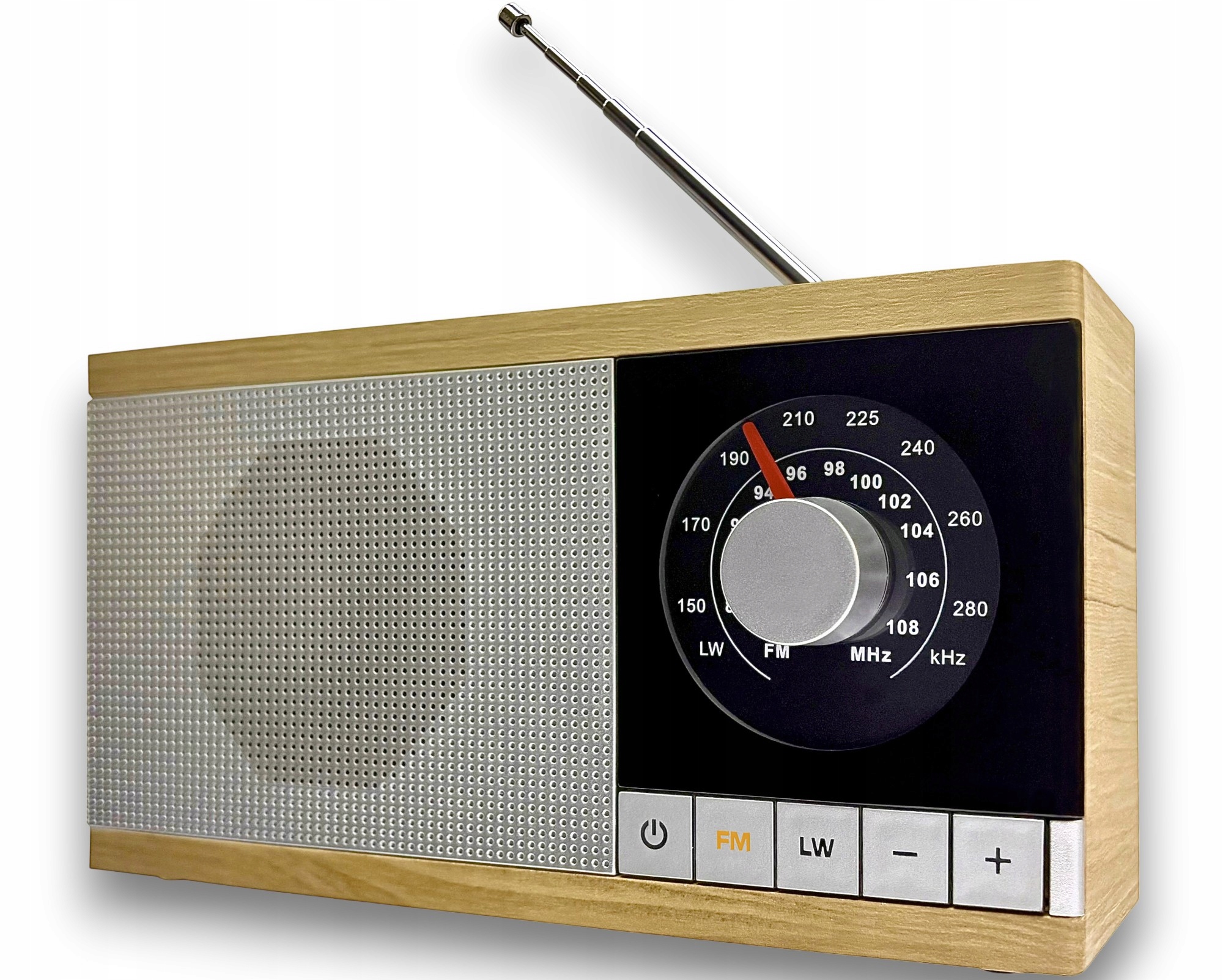 Radio sieciowo bateryjne drewniana obudowa Eltra Krystyna Fm/lw Retro