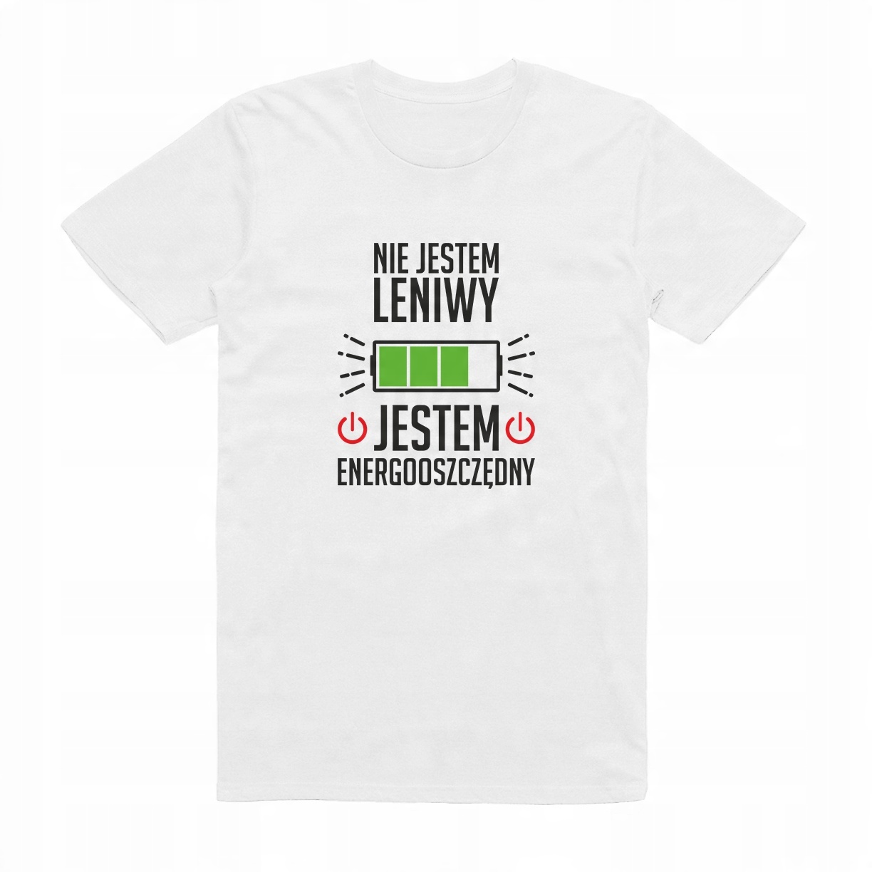

XL - Koszulka T-shirt Energooszczędny Leniwy