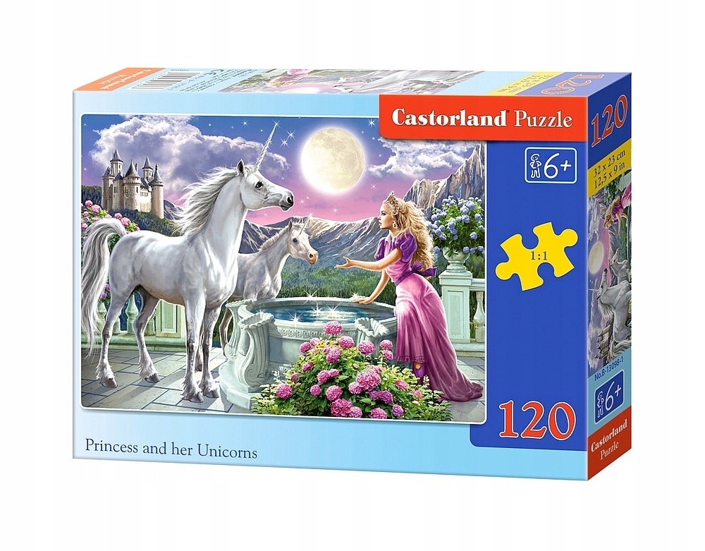 

Castor Puzzle 120 Princess And Her Unicorns