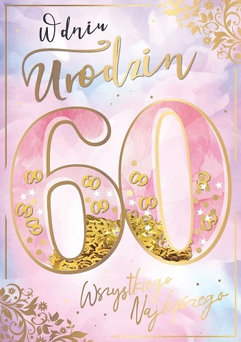 

60 urodziny kartka z życzeniami KNF40