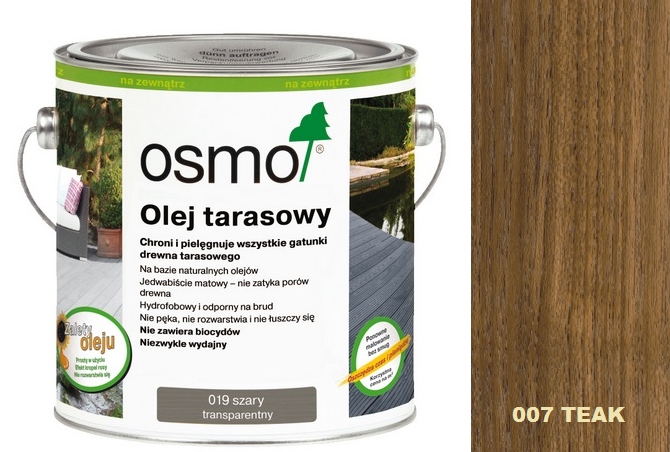 

Olej Tarasowy Osmo 0,75 L 007 Teak Naturalny