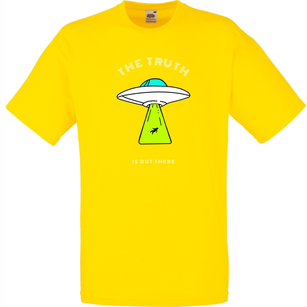 

Koszulka the truth is out there ufo M żółta jaskra