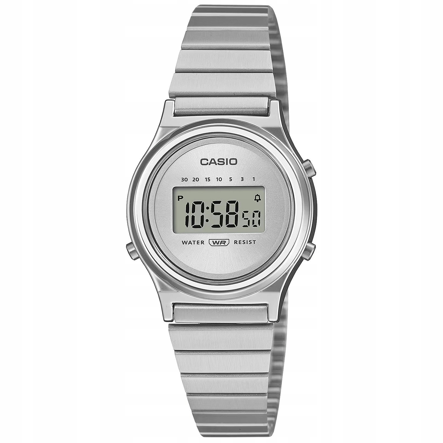 Hodinky Casio Vintage LA700WE-7AEF stříbrné s náramkem