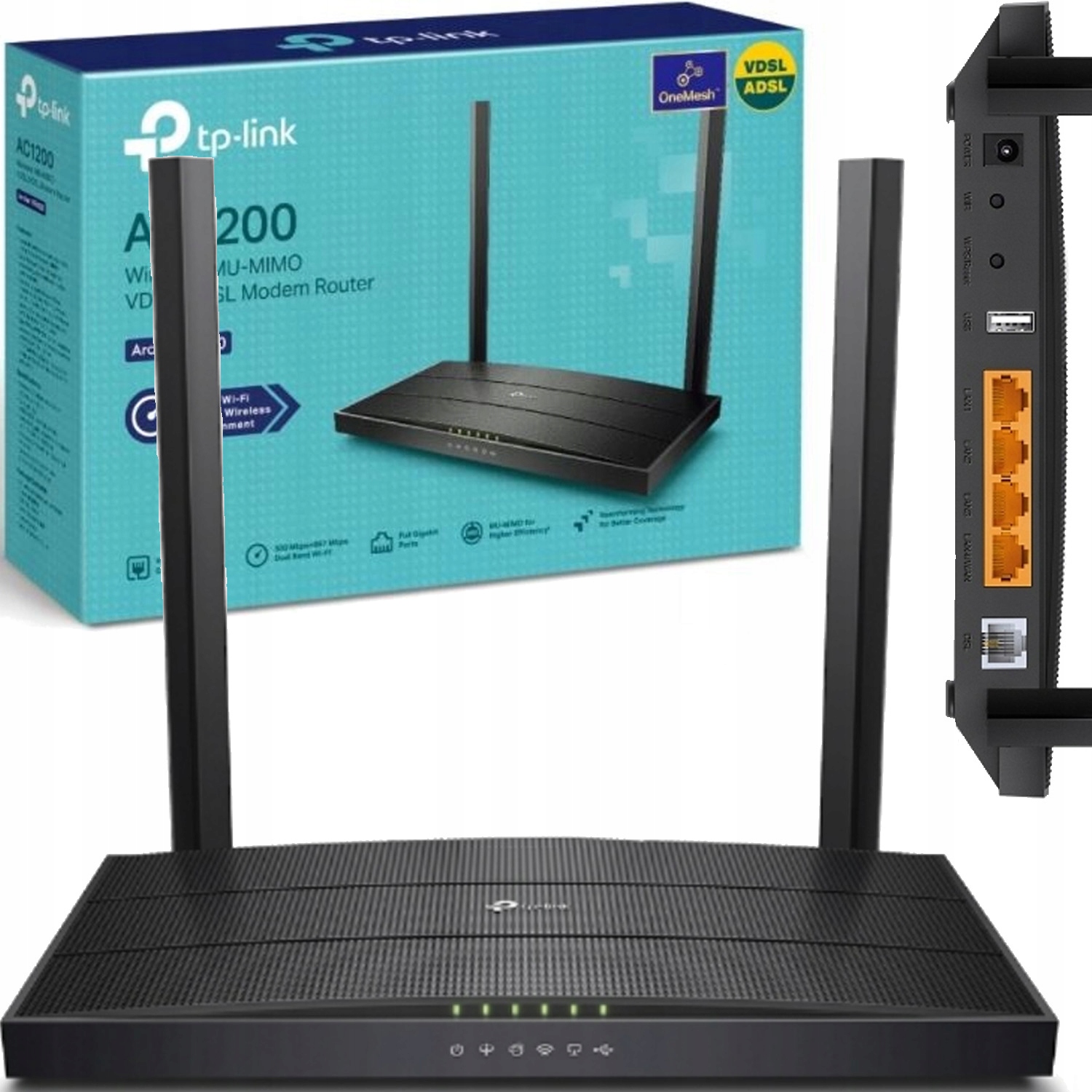 

Ruter TP-Link Archer VR400 AC1200 VDSL2ADSL2+ Nowy