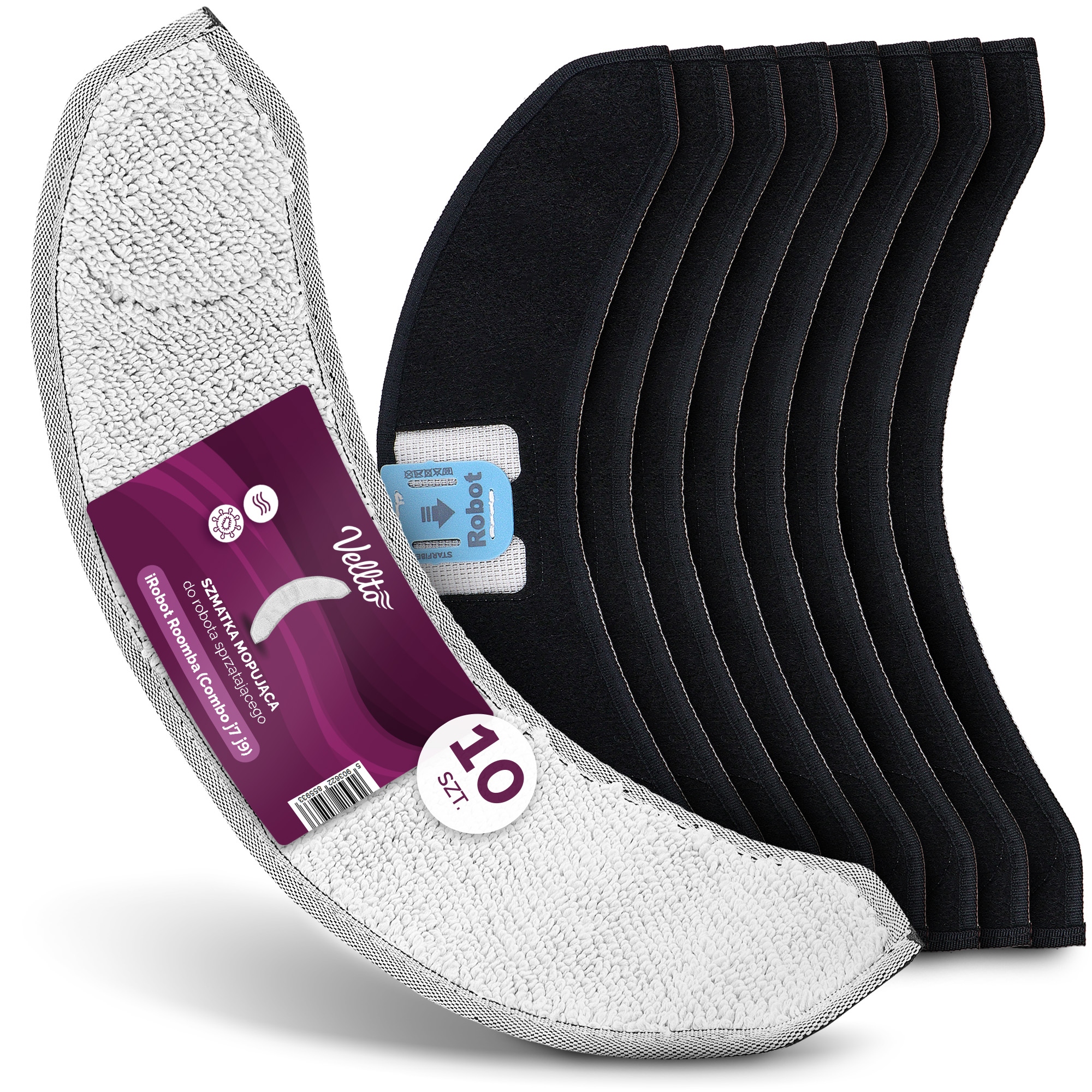 10 x Mopovací Utěrka pro vysavač iRobot Combo J7 J9+ Utěrka Mopa L9-V