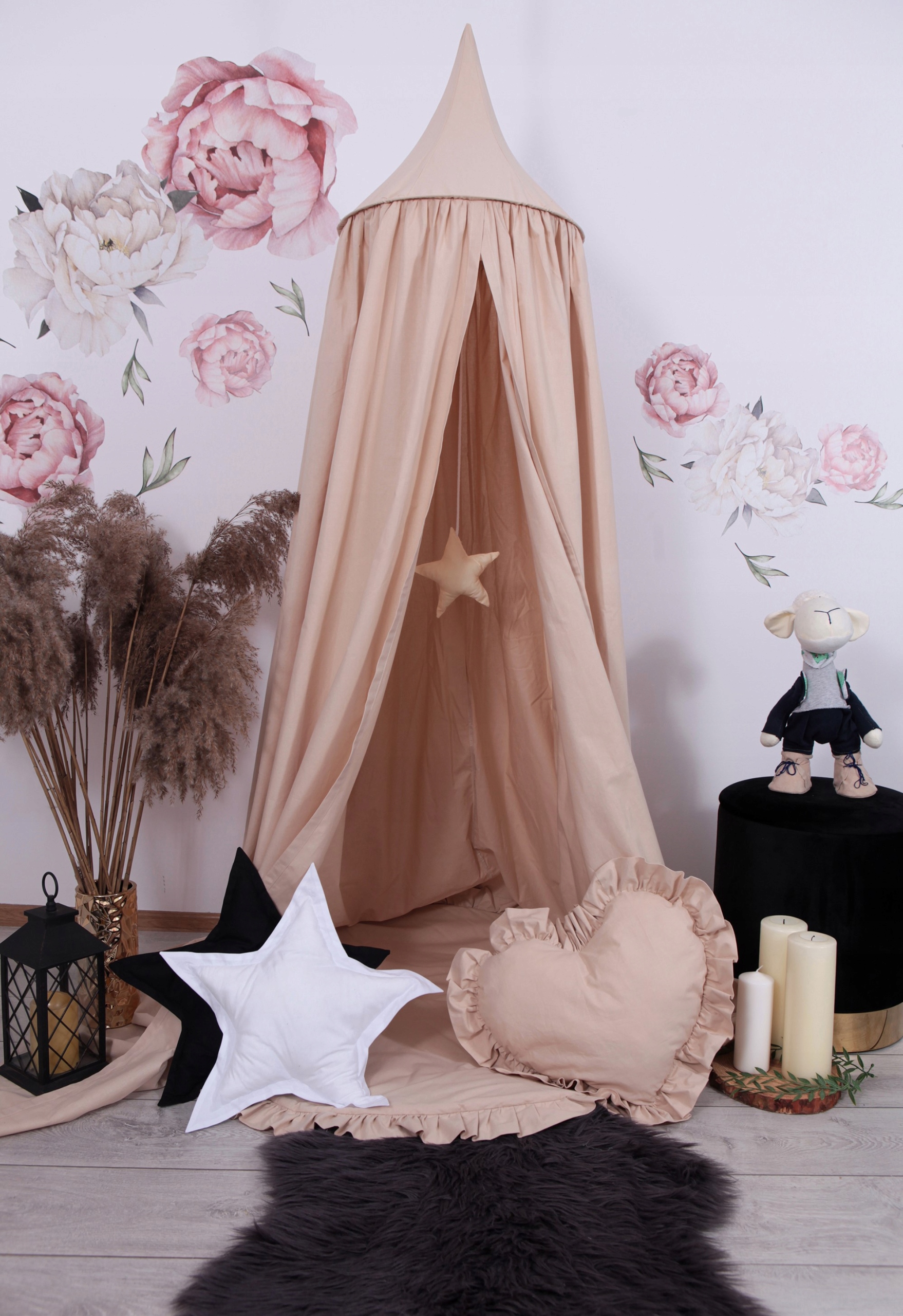 Baldachim- Namiot Tipi Kolory "BEŻ" Marka Olafik Handmade