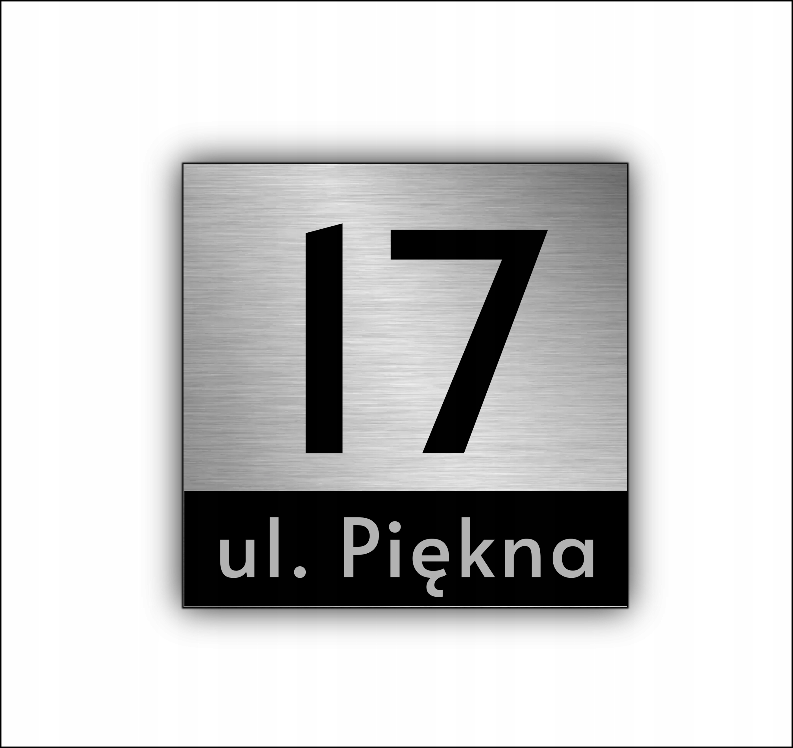 

Tabliczka Adresowa Aluminiowa Numer domu 20x20