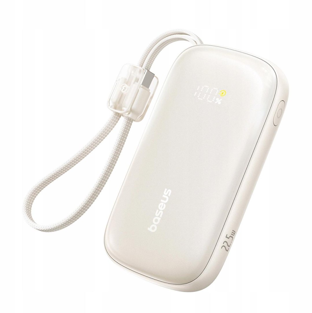 Powerbanka Baseus EnerFill FC21 10000 mAh 22,5 W Usb-a Usb-c béžová s odpojovači
