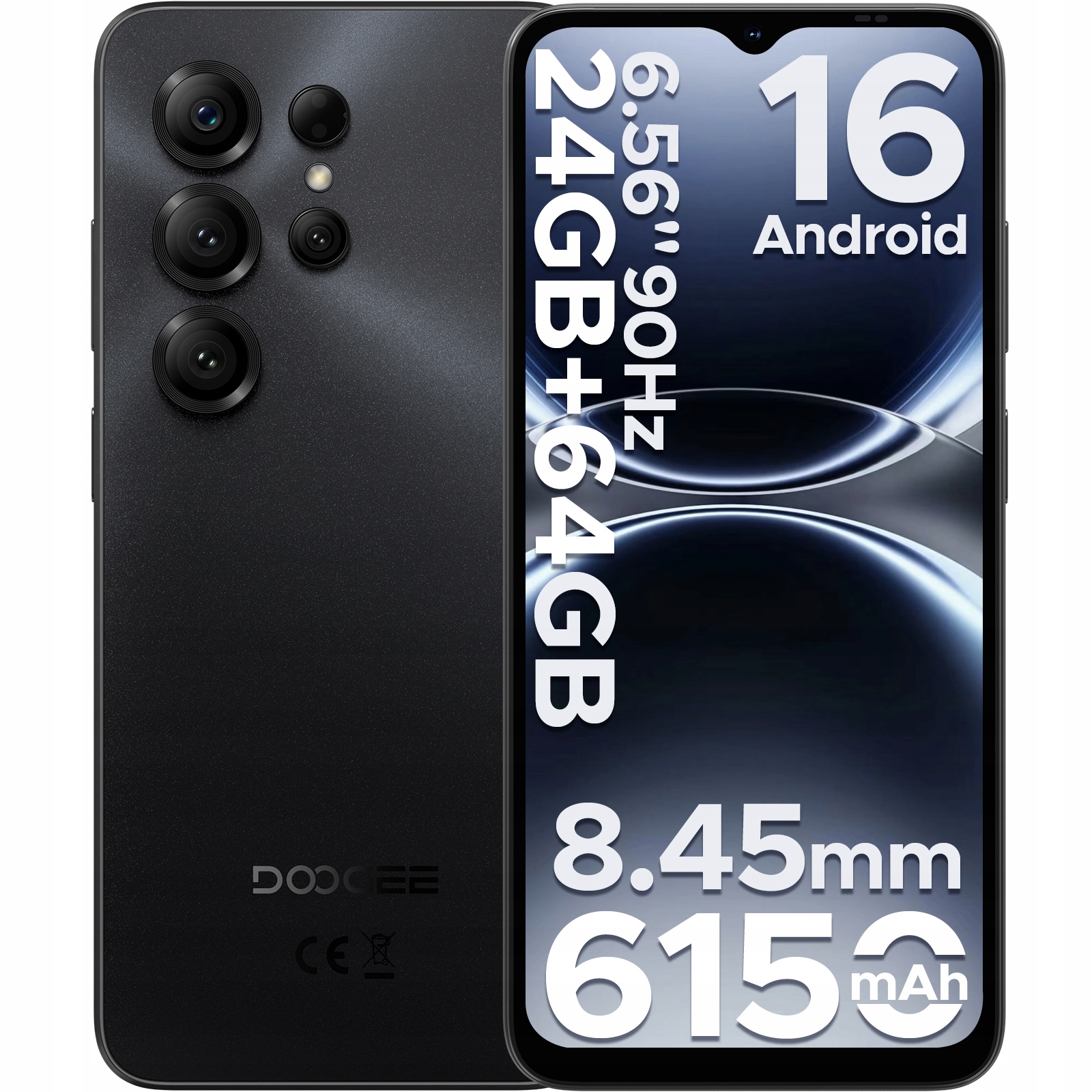 Smartphone Doogee NOTE56X 3 Gb 64 Gb 4G (lte) černý :998