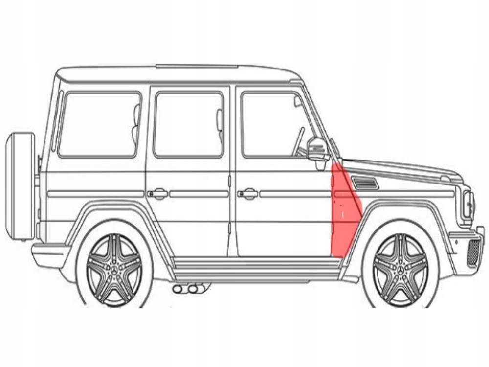 SLUPEK PRZOD MERCEDES W460 W461 W463 G KL GELENDA Part number 525566 7822222