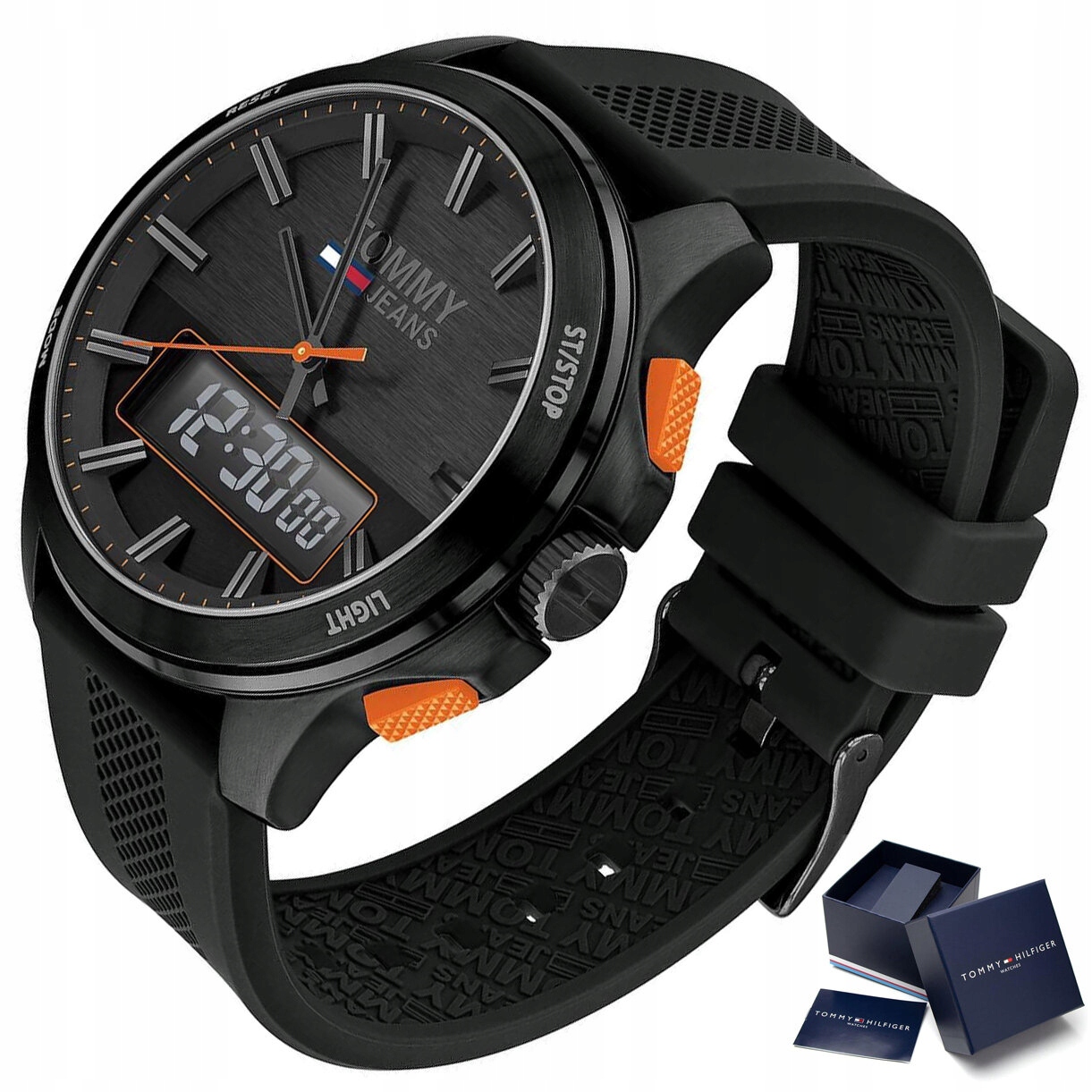 Zegarek męski Tommy Hilfiger 1791763 Dual Time Pudełko Prezentowe Komplet