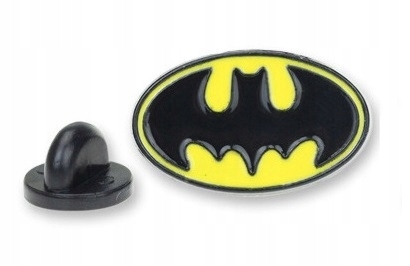 

Pins przypinka Batman czarny żółty