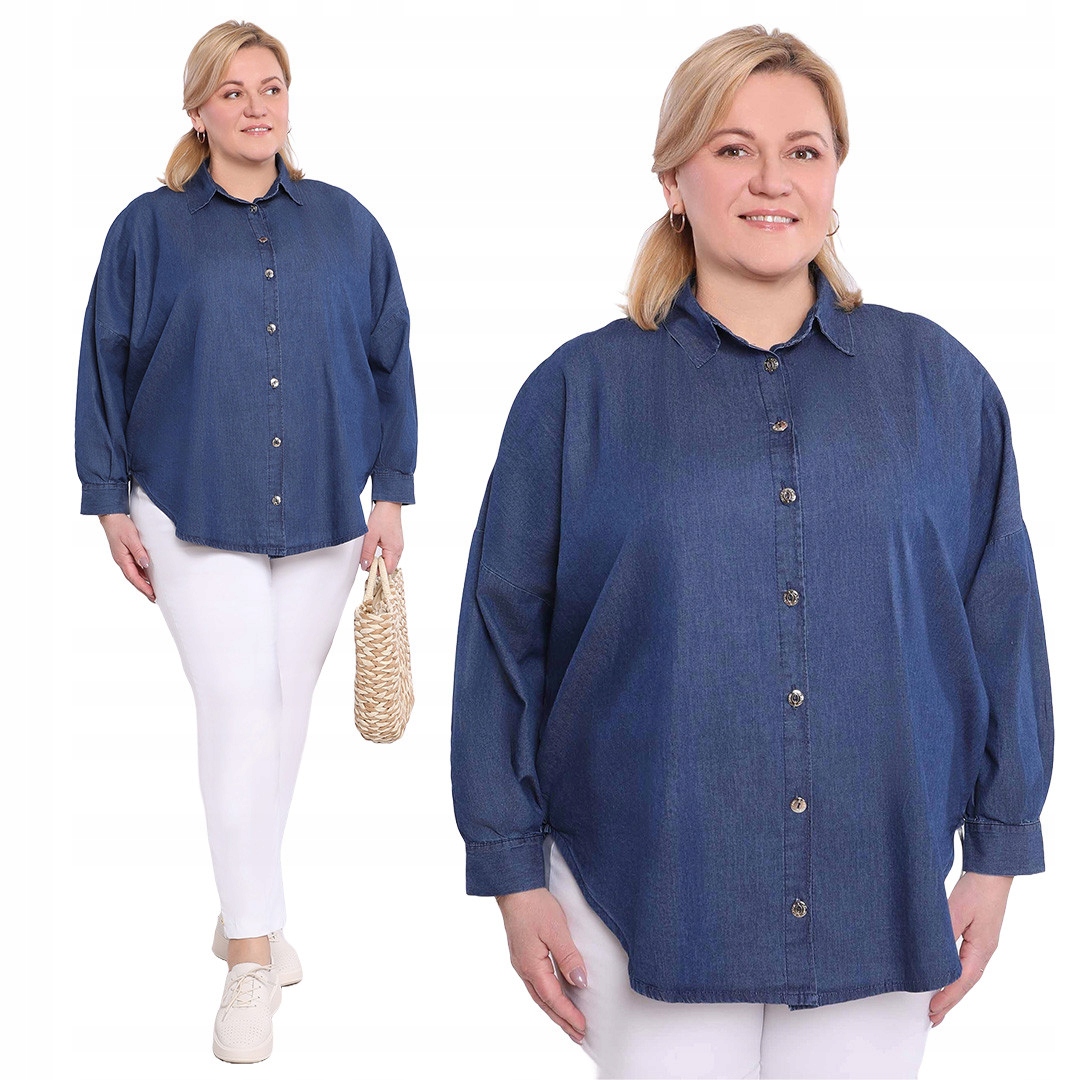 Džínová košile s dlouhým rukávem 54