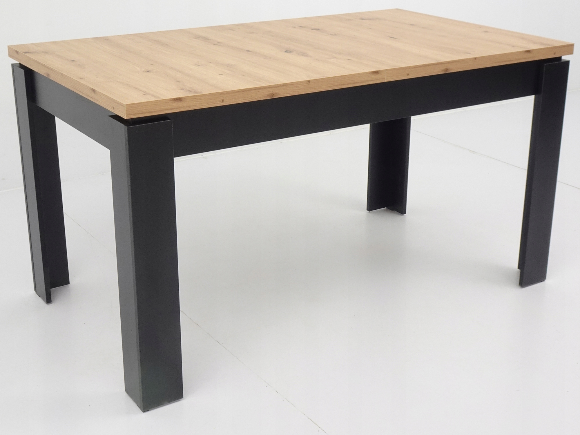 ROZKŁADANY stół 80x120/160 blat DĄB ARTISAN i 4 TAPICEROWANE krzesła FOTEL Liczba krzeseł w zestawie 4