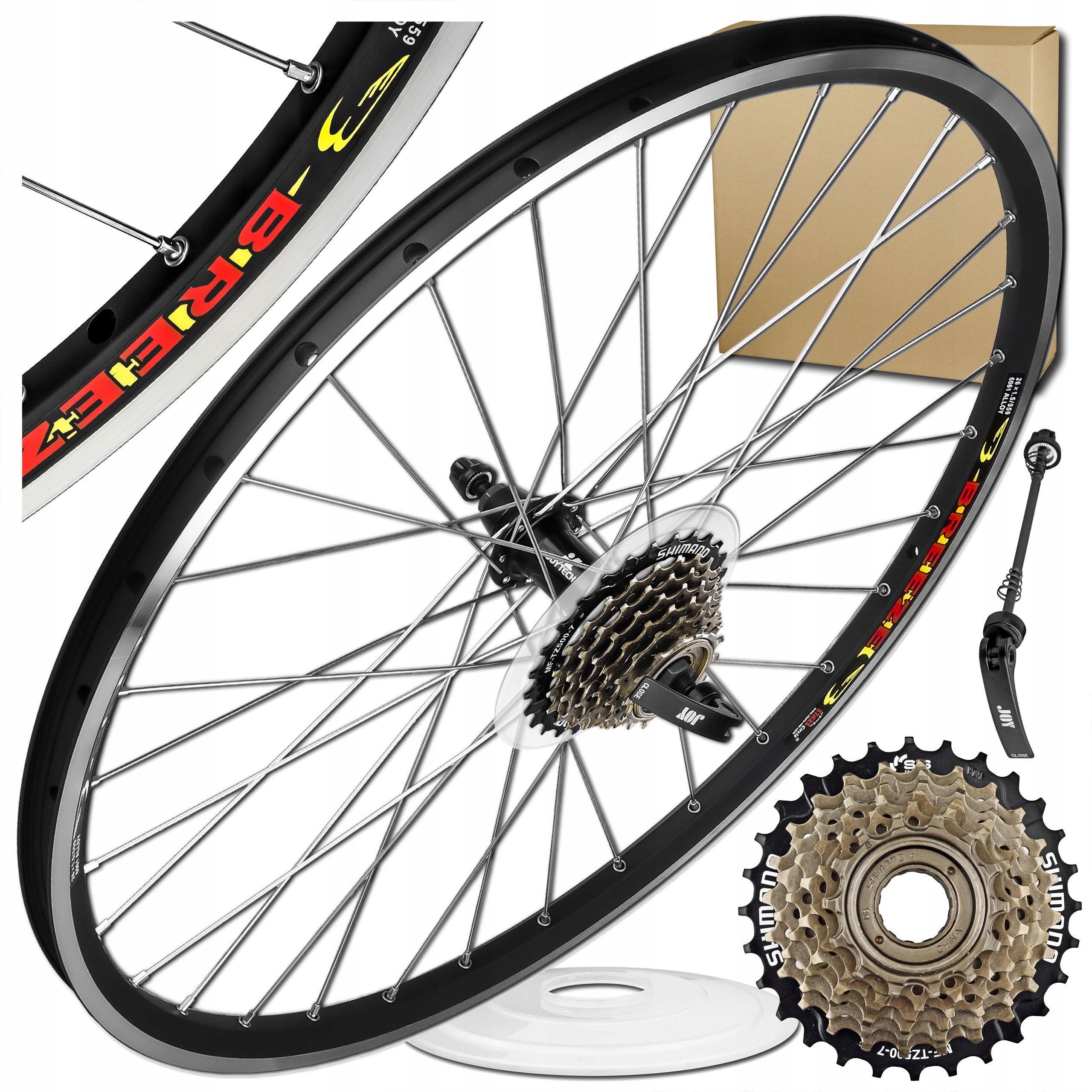 Zadní Kolo Na Kolo Stars 26'' 559x19 Joytech V-brake S Volnoběžnou Svorkou
