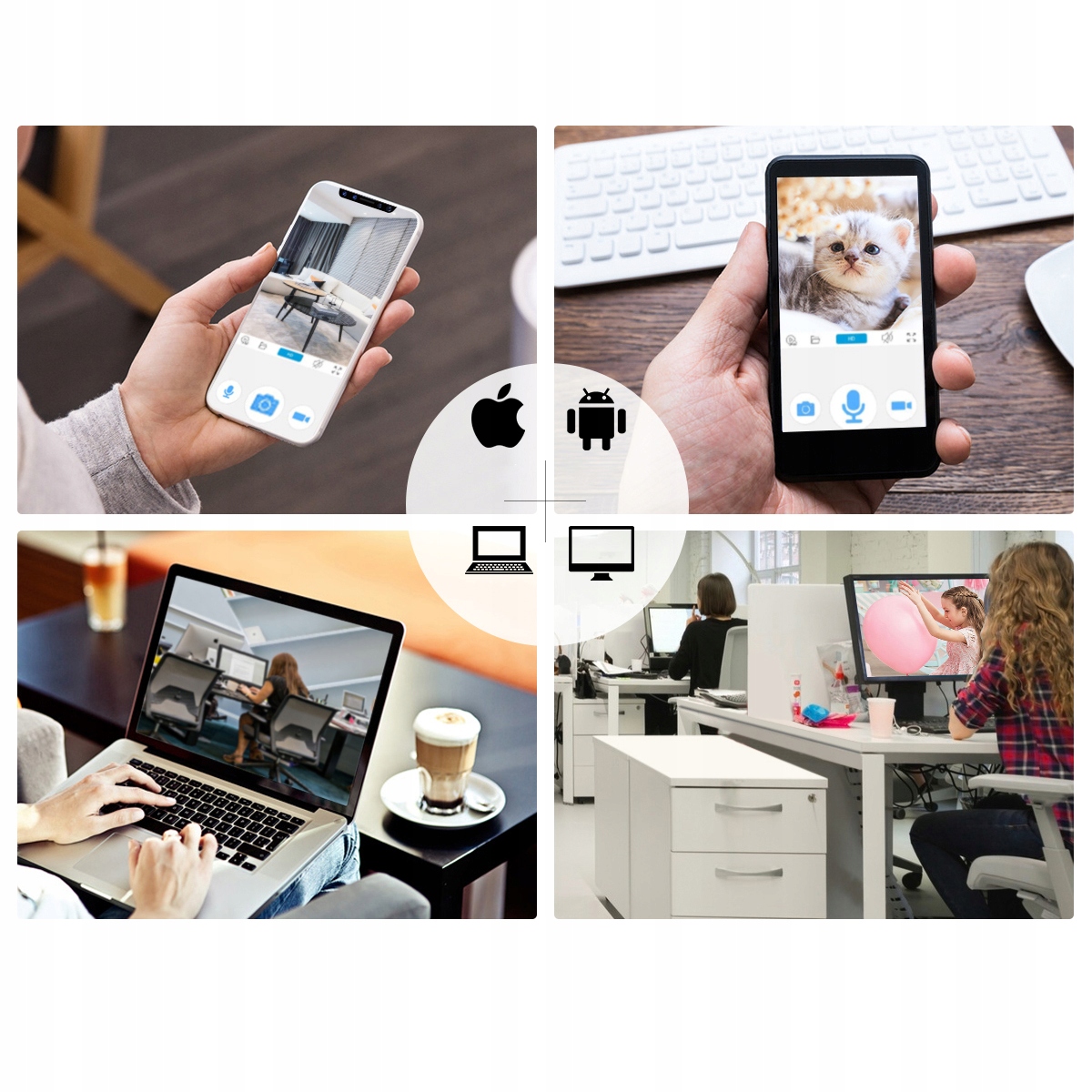 1080P WiFi Security Camera Home IP Camera Baby Monitor Surveillance Camera Kod producenta SriHome-AH-1