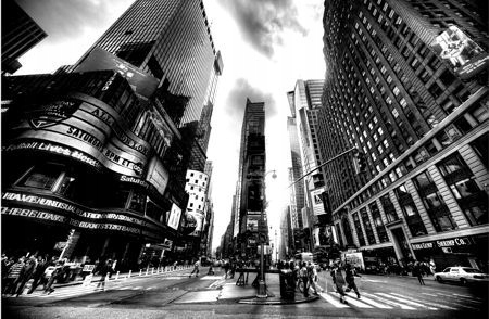 

Times Square Bw (New York) - fototapeta 254x183 cm