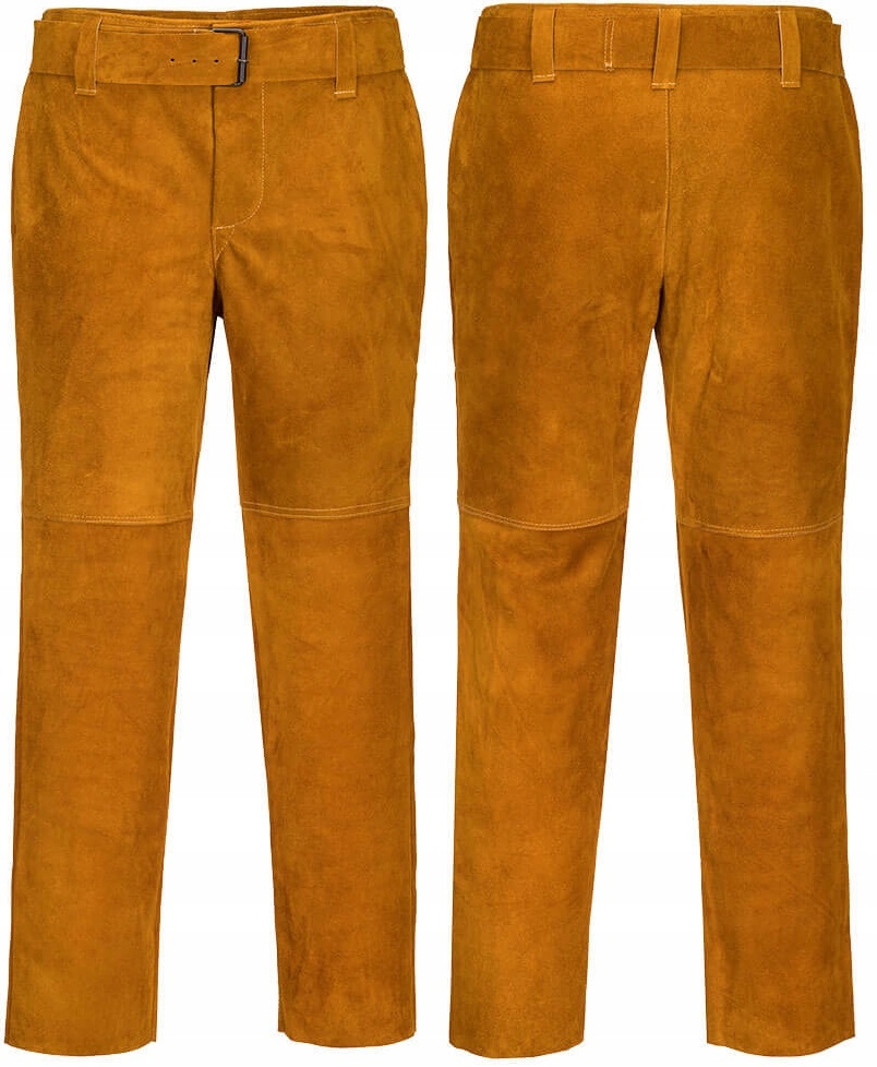 3XL Skórzane Spodnie Robocze Spawalnicze Trudnopalne