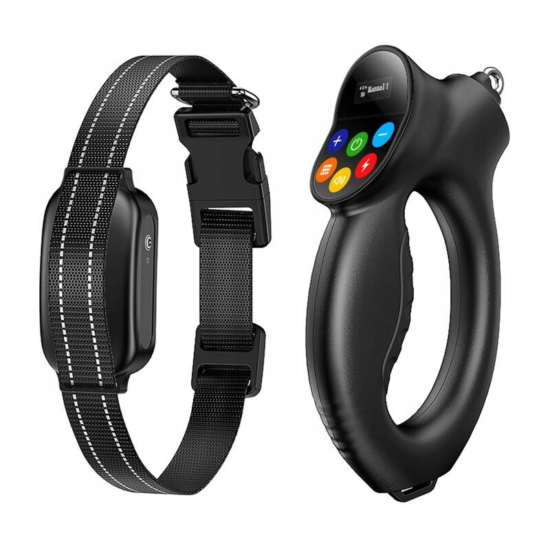 Elektronická Protištěkací Páska Rojeco PD800 Trénink Psů, Černá