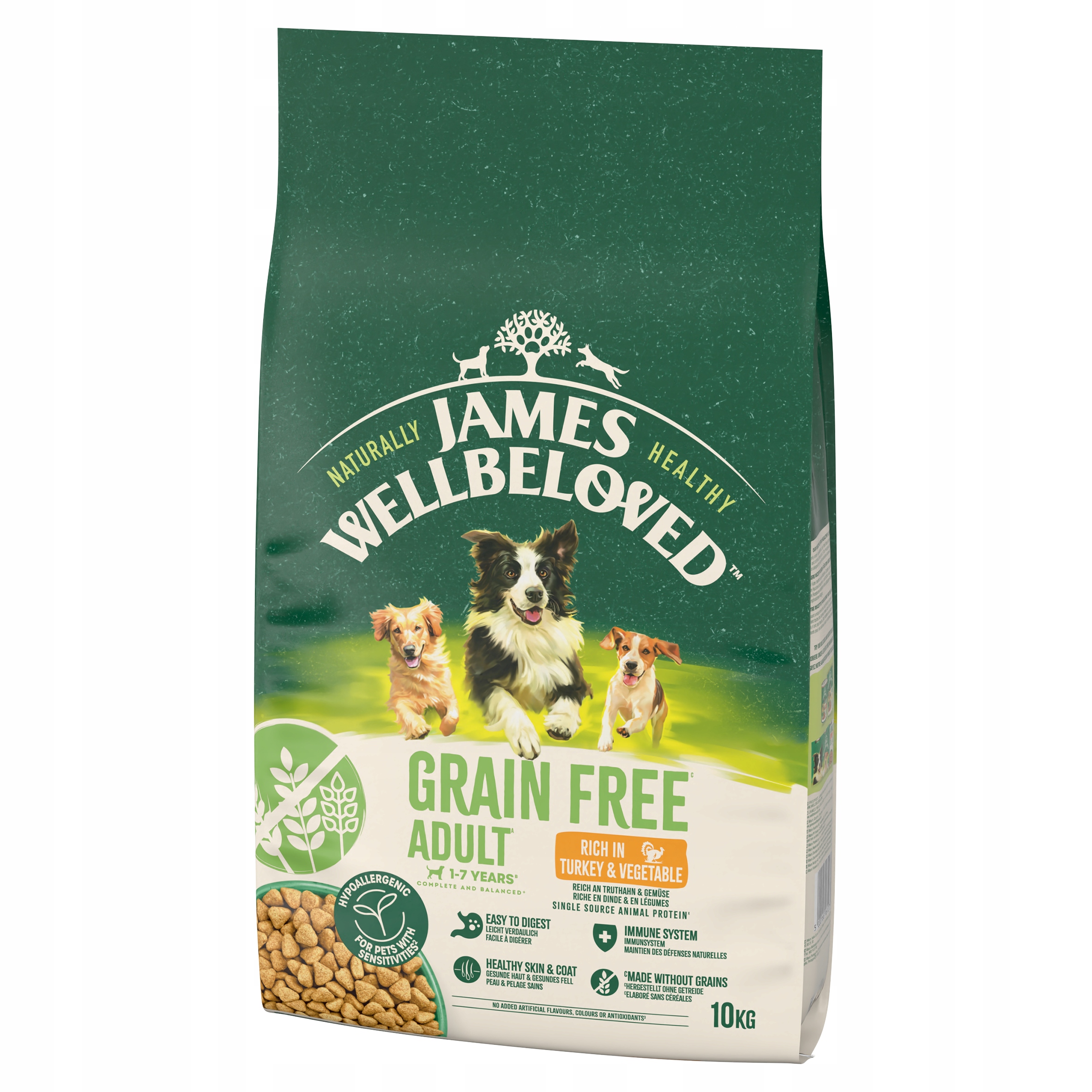 James Wellbeloved bezzbożowa monobiałkowa sucha karma dla psa indyk 10 kg