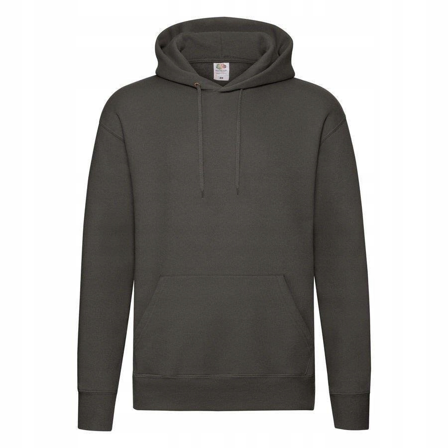 

Męska Bluza kangur, Fotl Premium, ciemnoszara L