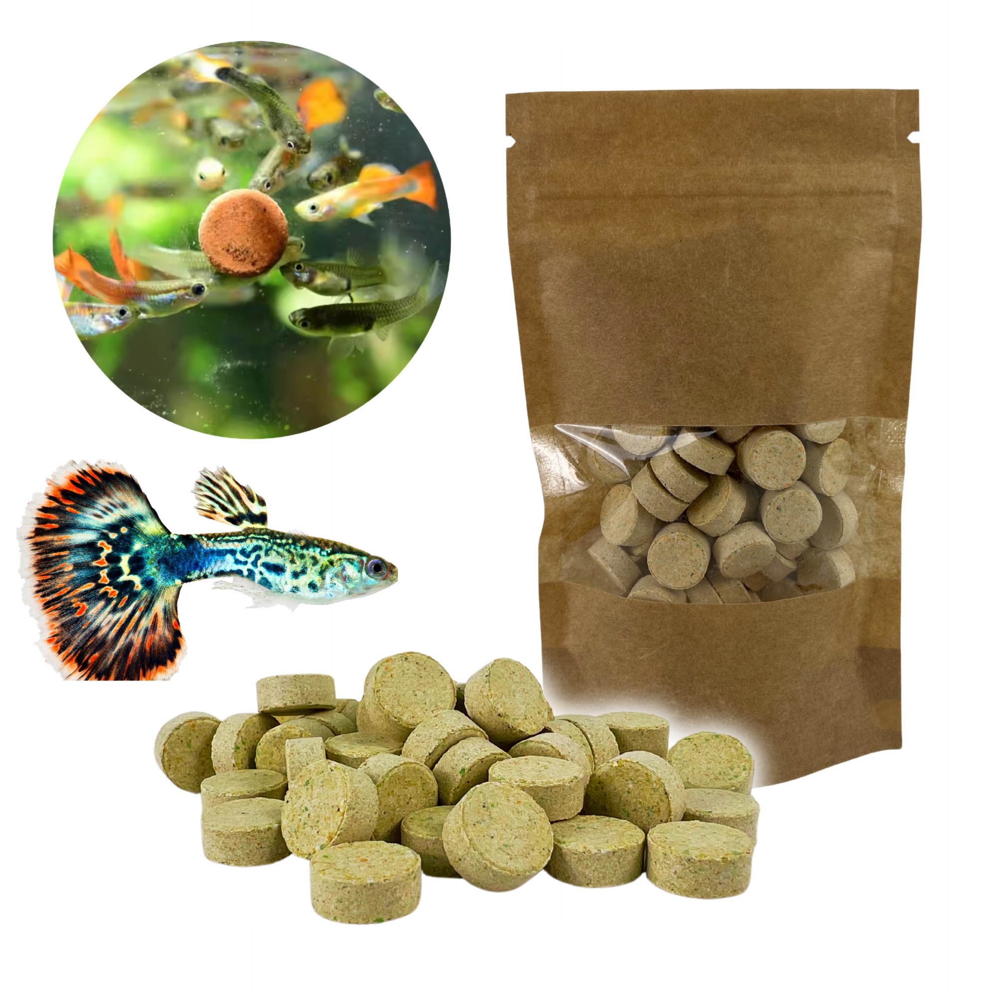 Levně Krmivo Pro Ryby Lepicí Tablety Alliumtablet S Česnekem Velké Množství 1 Kg!