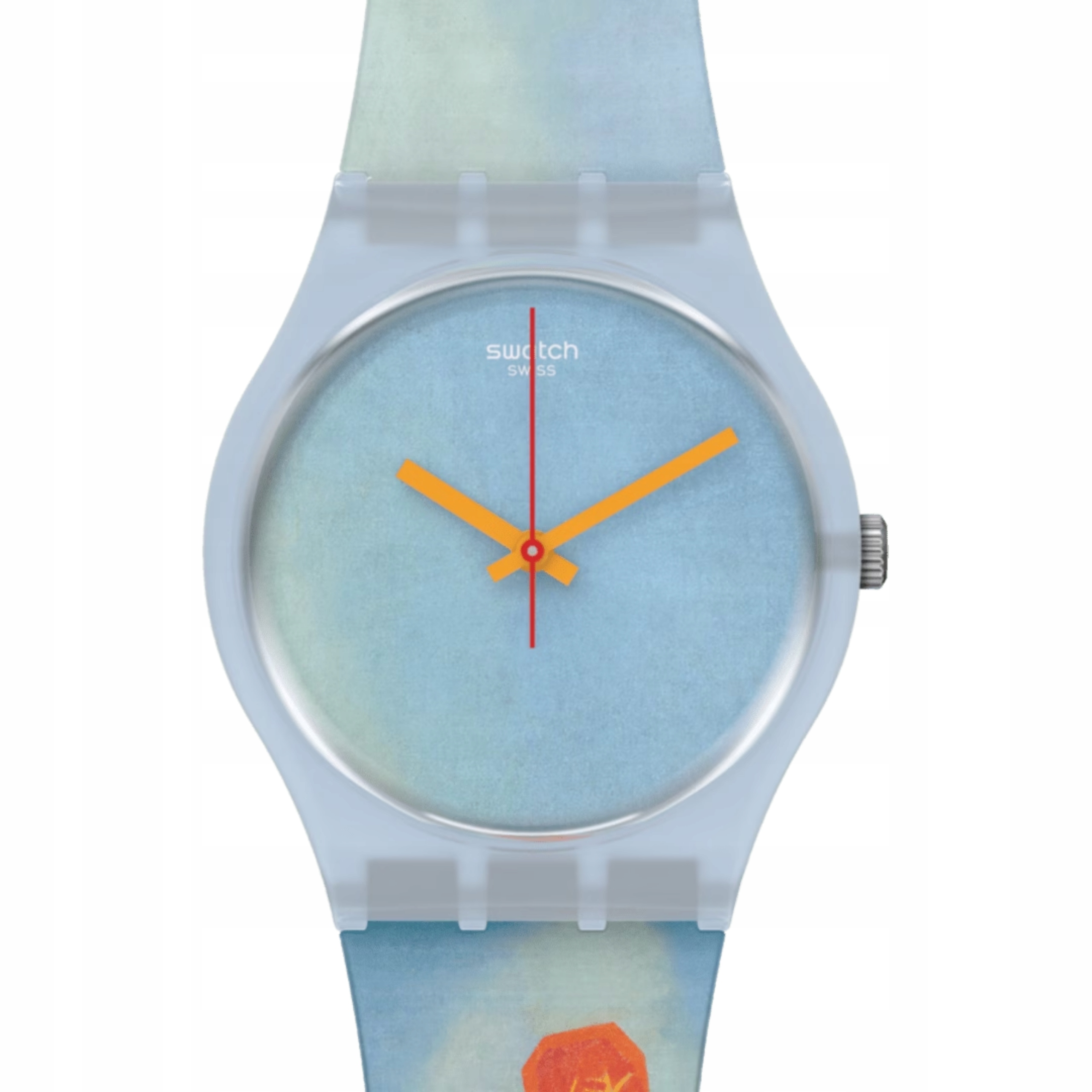 Hodinky Swatch Eiffel Tower By Robert Delaunay Modré GZ357 Unisex Nové