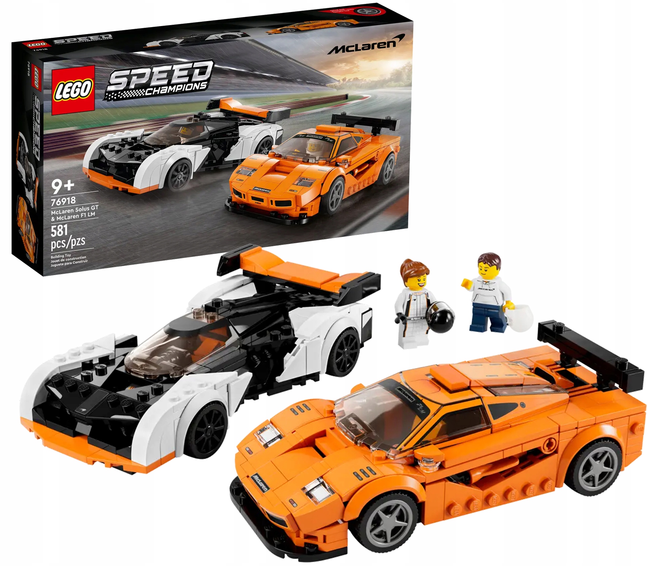 Lego Speed Champions 76918 McLaren Solus Gt a McLaren F1 LM