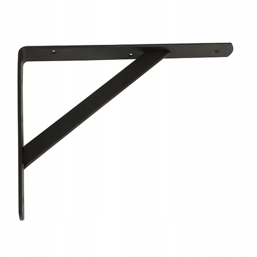 

Wspornik Podpórka pod półkę Czarna Stal 300x225mm