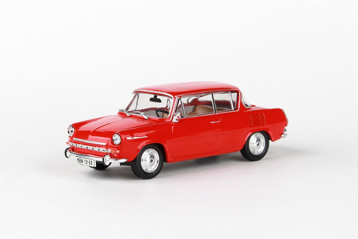 Abrex Škoda 1100MBX (1969) 1:43 Červená Oranžová