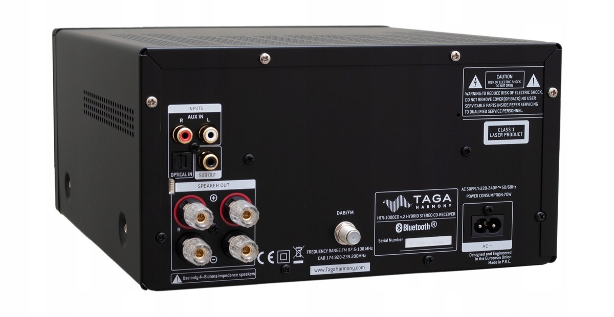 ZESTAW STEREO TAGA HTR-1000CD v2 + TAGA TAV-607F Kod producenta HTR-1000 CD