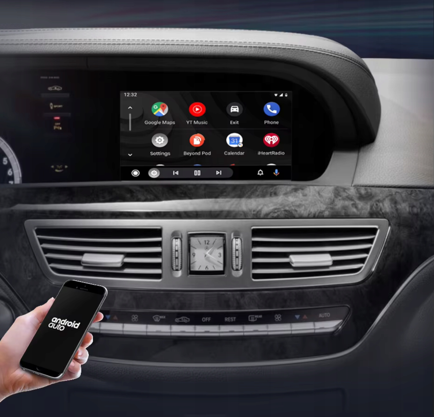 Moduł bezprzewodowy Carplay i Android Auto do Mercedes W221 / NTG 3.5