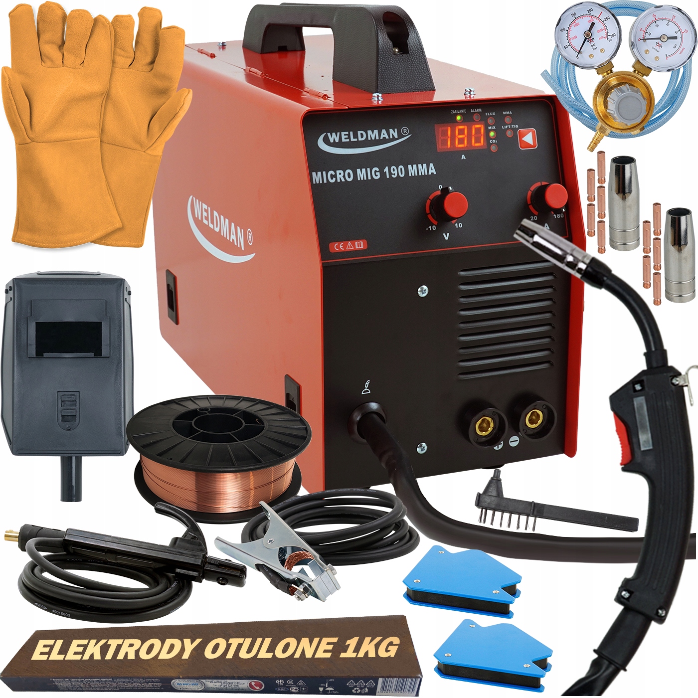 Сварочный аппарат MIGOMAT 3в1 МиГ 190 ММА IGBT TIG DC 230 В