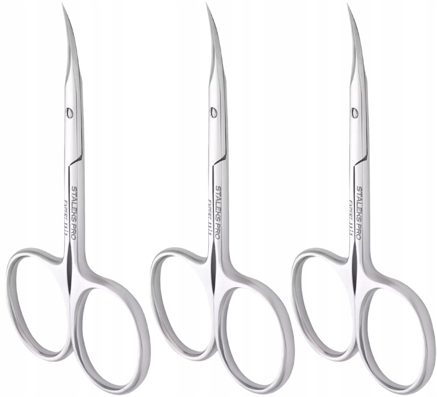 3 ks Profesionální nůžky na kůži pro leváky 11 Type 1 Staleks