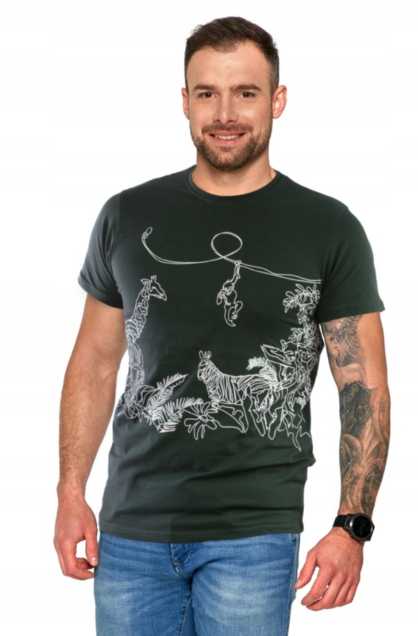 

Moraj T-shirt Koszulka Męska Afryka khaki S