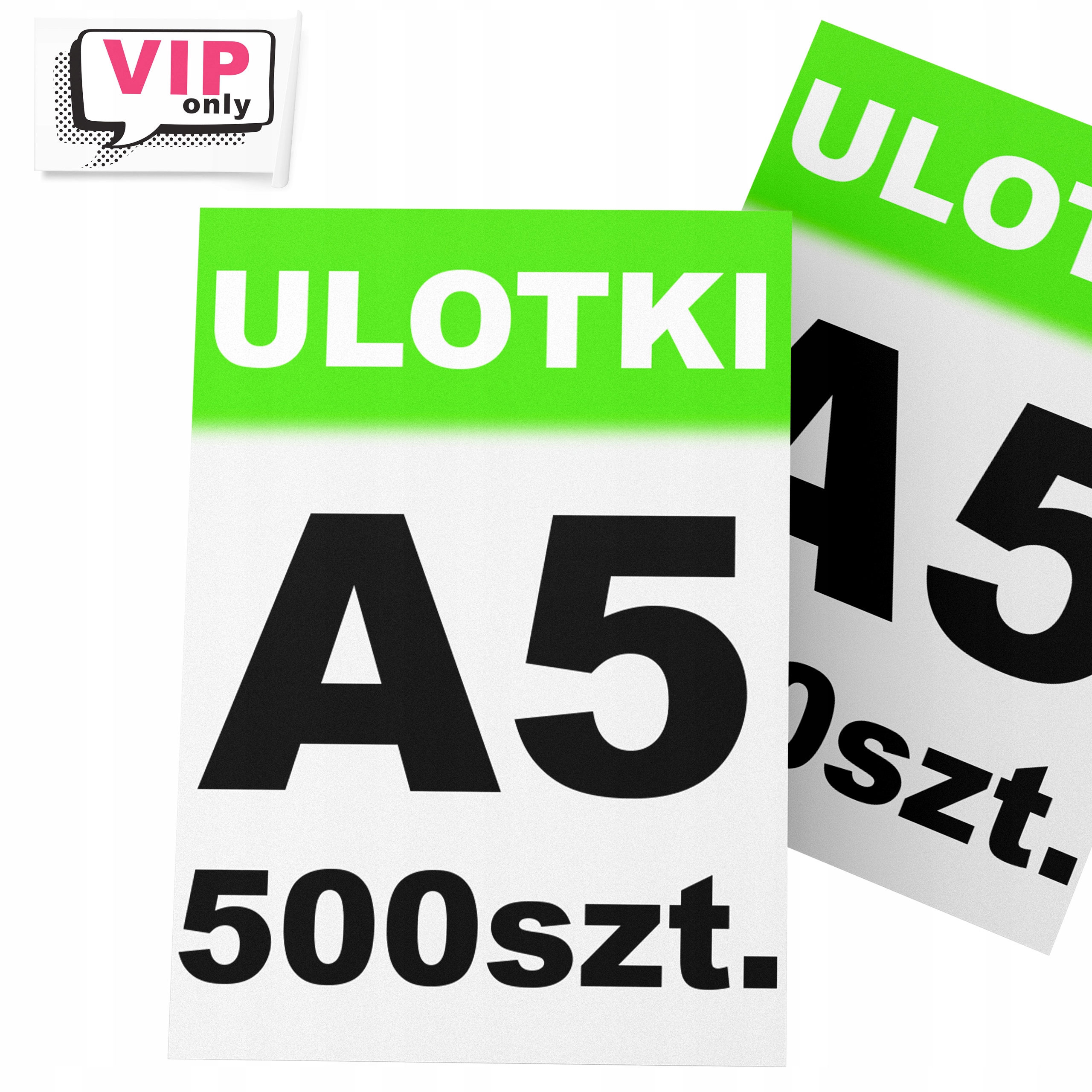 ULOTKI A5 500 szt 150g jednostronne FULL COLOR