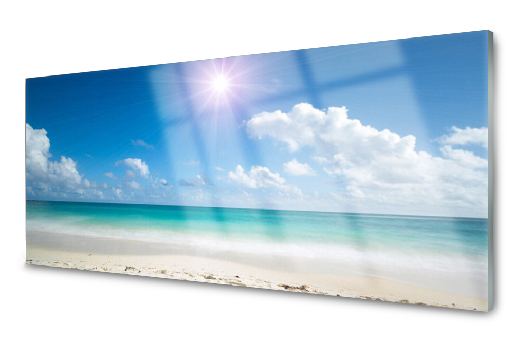 

Panel szklany do kuchni Morze Plaża Słońce 125x50