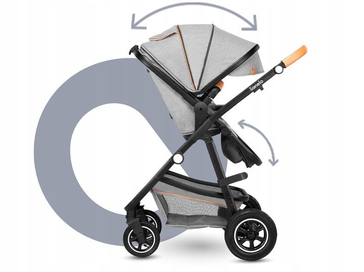 Lionelo AMBER WÓZEK 3w1 Spacerówka Gondola Fotelik Stelaż Aluminiowy