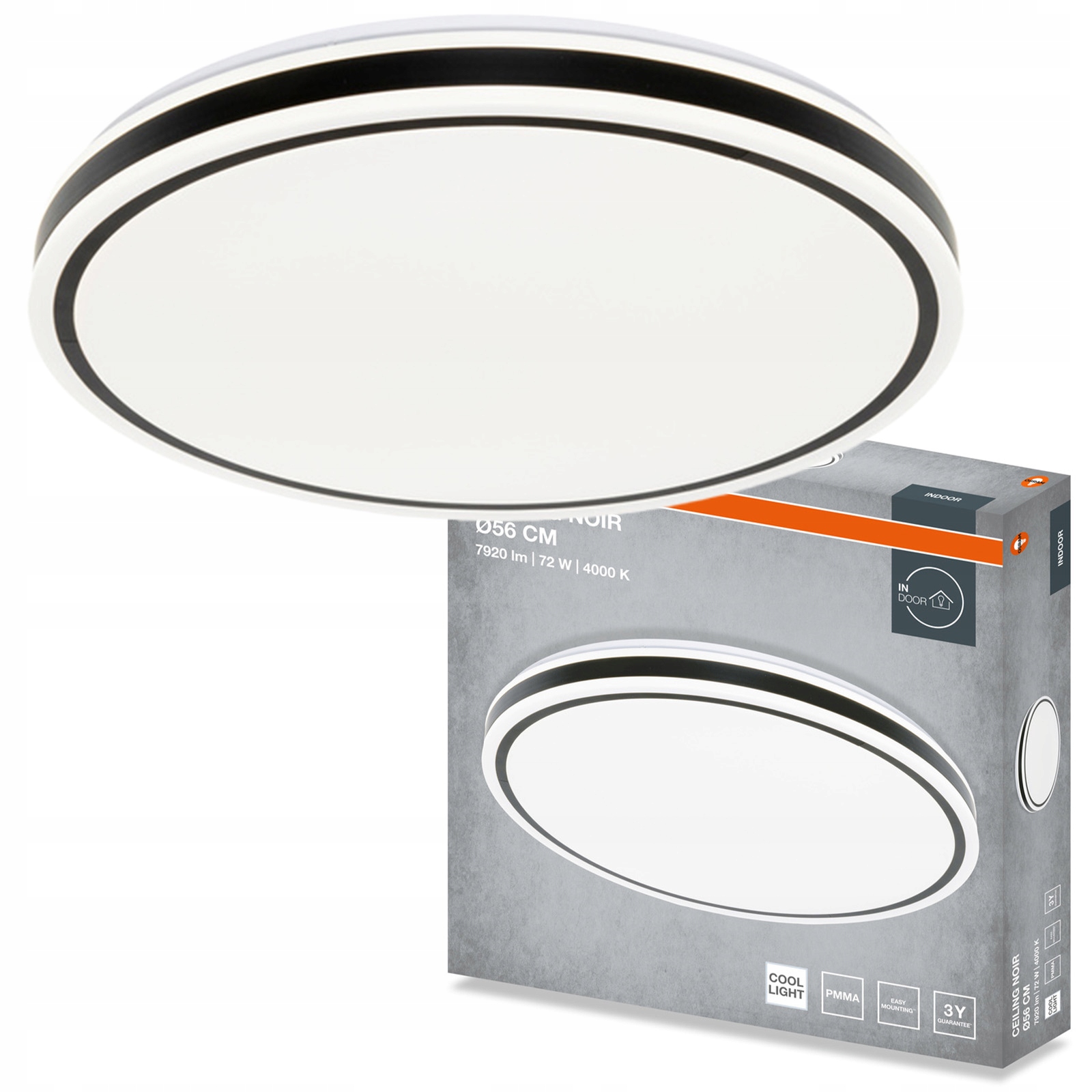 Stropní Svítidlo Led Stropní Svítidlo Nástěnné svítidlo Panel 72W 4320lm 4000K Osram