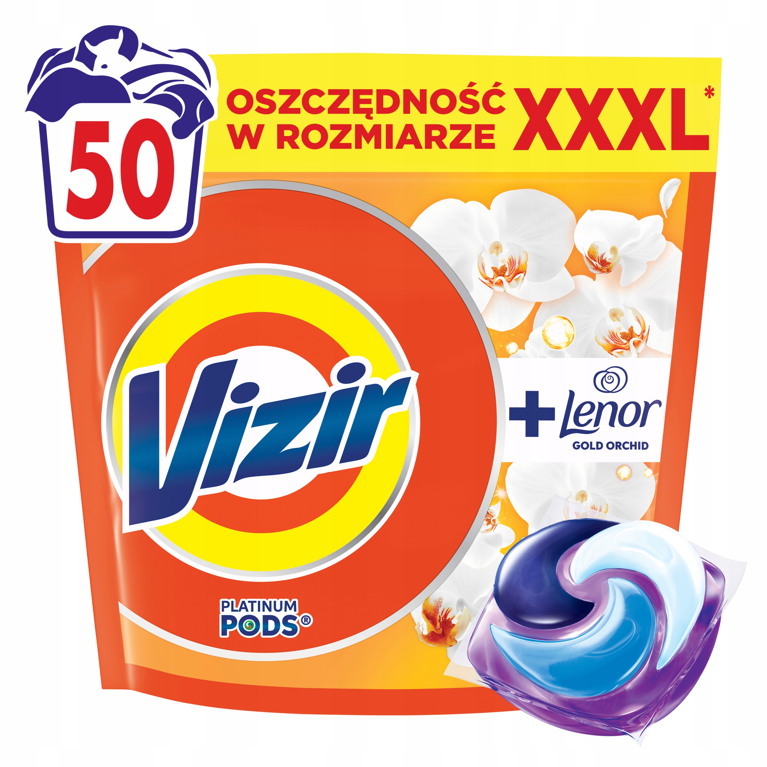 Vizir Pods Lenor Gold Orchid Kapsułki Do Prania, 50 Prań
