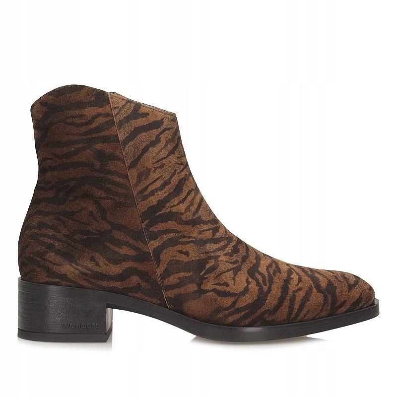 Exkluzivní a módní Dámské kotníkové boty Wonders D-1801 Zebra Bonjour 01 Tabac