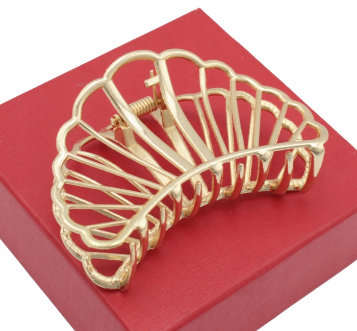 

Klamra Do Włosów Metalowa Złota Muszla