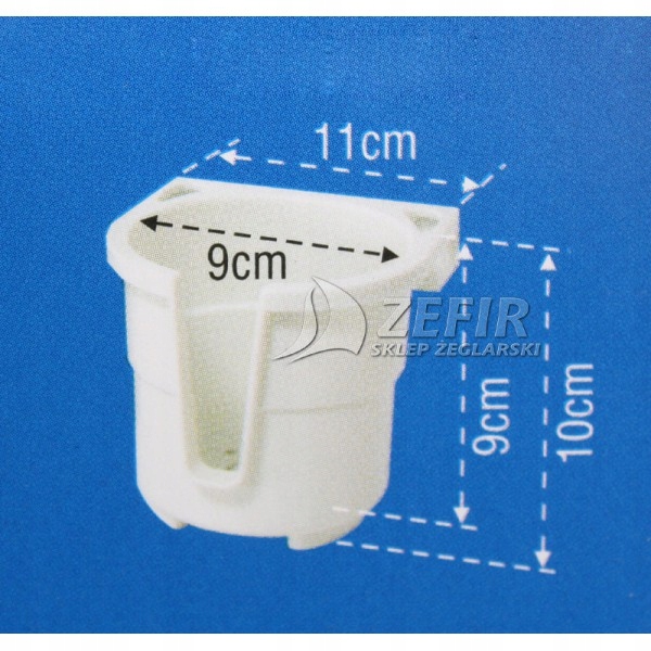 UCHWYT NA NAPOJE, SZKLANKĘ GRAFIT 9X9mm - 02016 Model Grafit