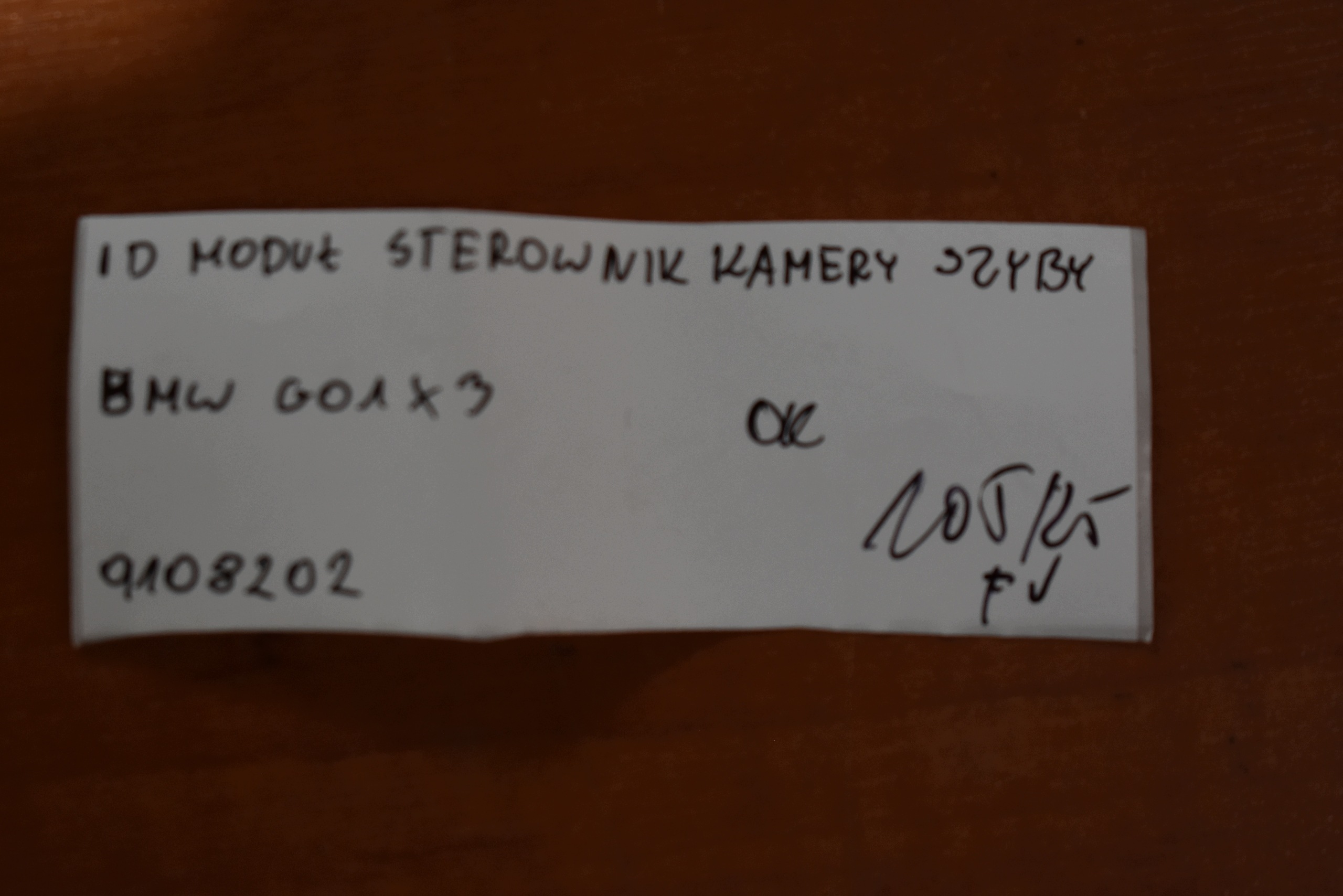 IDEALNY module control unit KAMERY windows BMW G01 X3 1
