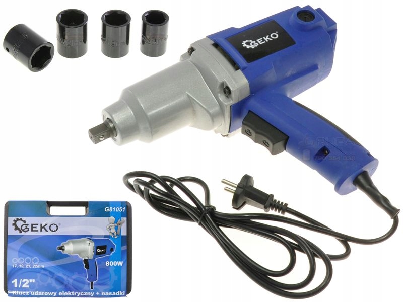 KLUCZ UDAROWY ELEKTRYCZNY DO KÓŁ 800W NASADKI